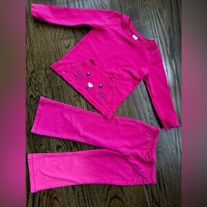 3T Pink Cat Sweathirt Outfit * Great Condition